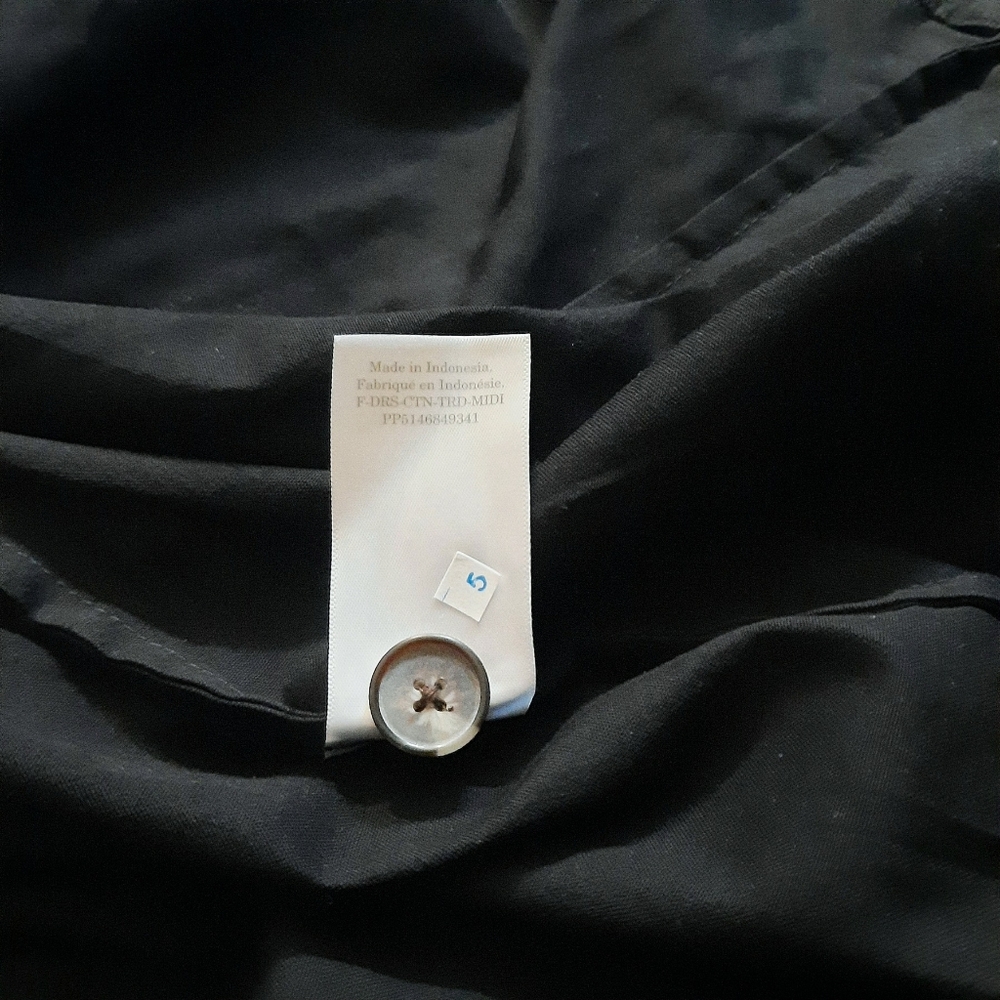 NWOT Everlane The Tiered Midi Dress Black - Size S - Picture 14 of 14